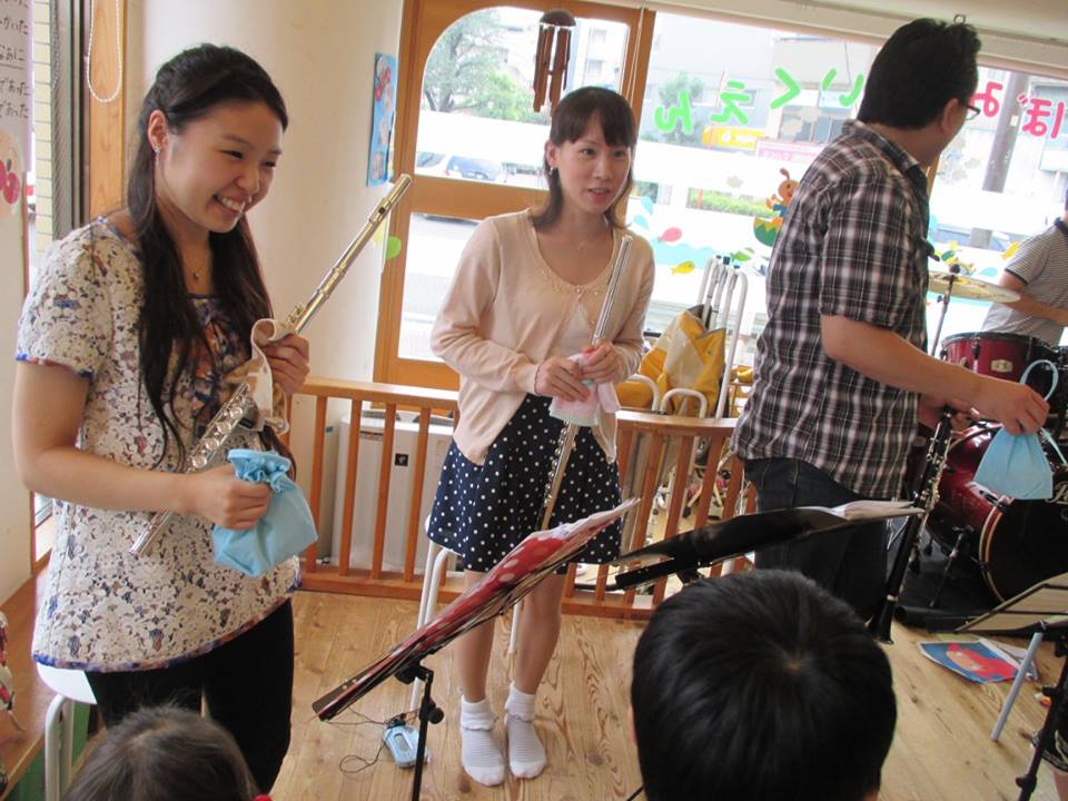 集合、会場・楽器準備